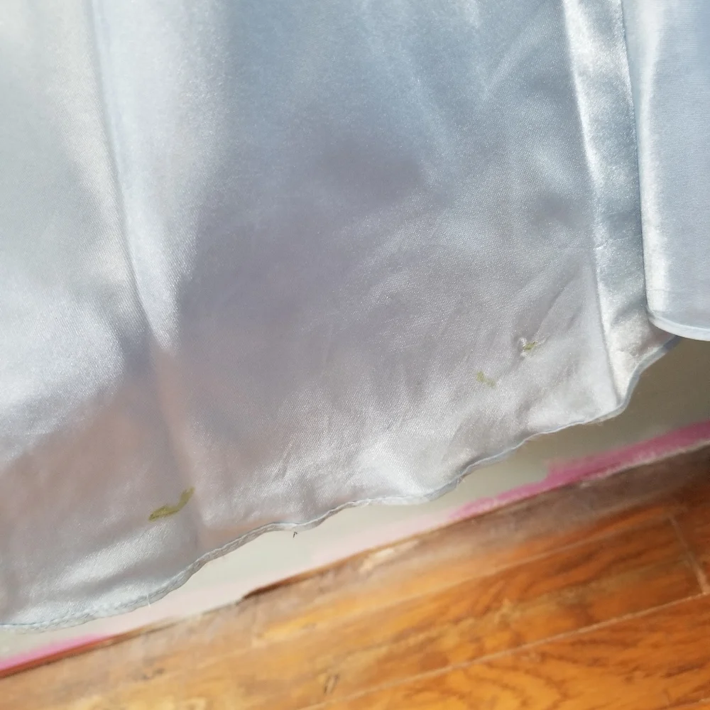 Light Blue Holographic Flower Gown - Picture 10 of 10